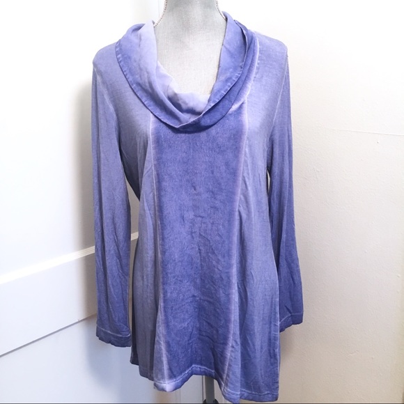 Soft Surroundings Tops - Soft surroundings periwinkle cowl neck top